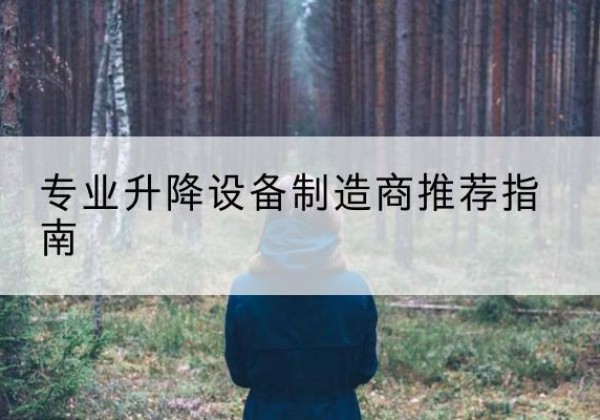 清水河电动剪叉升降平台厂家-专业升降设备制造商推荐指南